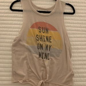 MOVING SALE! Spiritual gangster tank with front tie